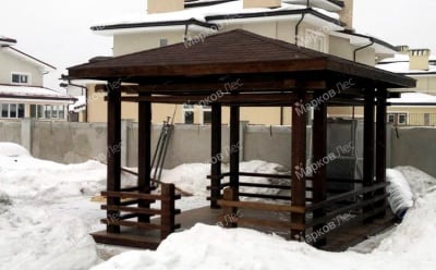 Беседка открытая для дачи «Закат»